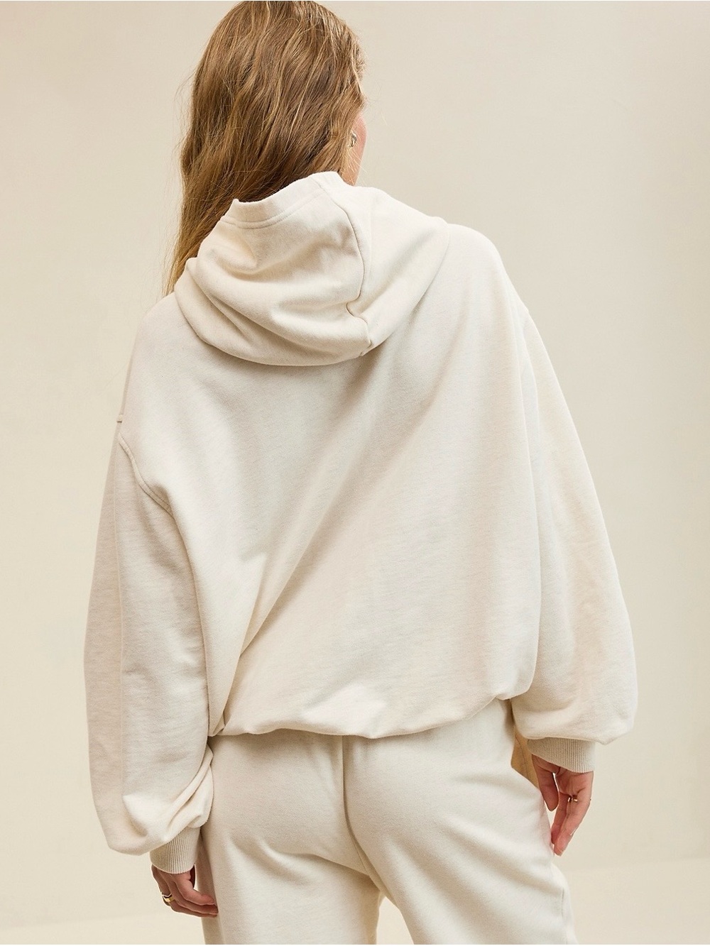 AERIE Jet Setter Hoodie color Heather Frost Bin#25 - Picture 5 of 5